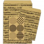 Kraft Gift Bags - Music Notes
